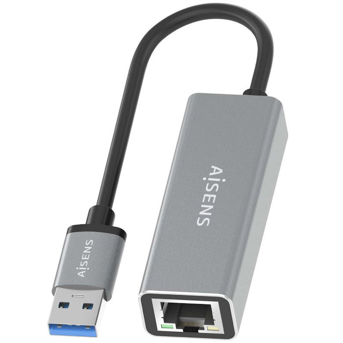 Aisens Adaptador USB 3.0 a Ethernet Gigabit A106-0897 Gris Aisens Adaptador USB 3.0 a Ethernet Gigabit A106-0897 Gris